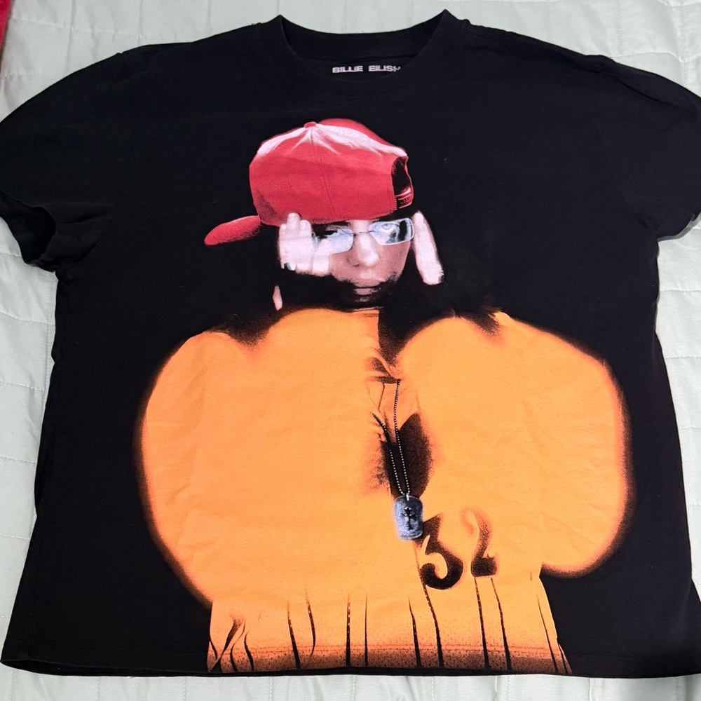 Billie Eilish tour short sleeve t shirt and pop up poster (11x17”)